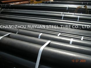 China Hot–Dipped Black Carbon Steel Seamless Pipe Of Steam / Water And Gas supplier